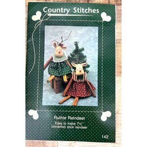 Ruthie Reindeer Cinnamon Stick Reindeer Pattern Booklet By Country Stitches 142